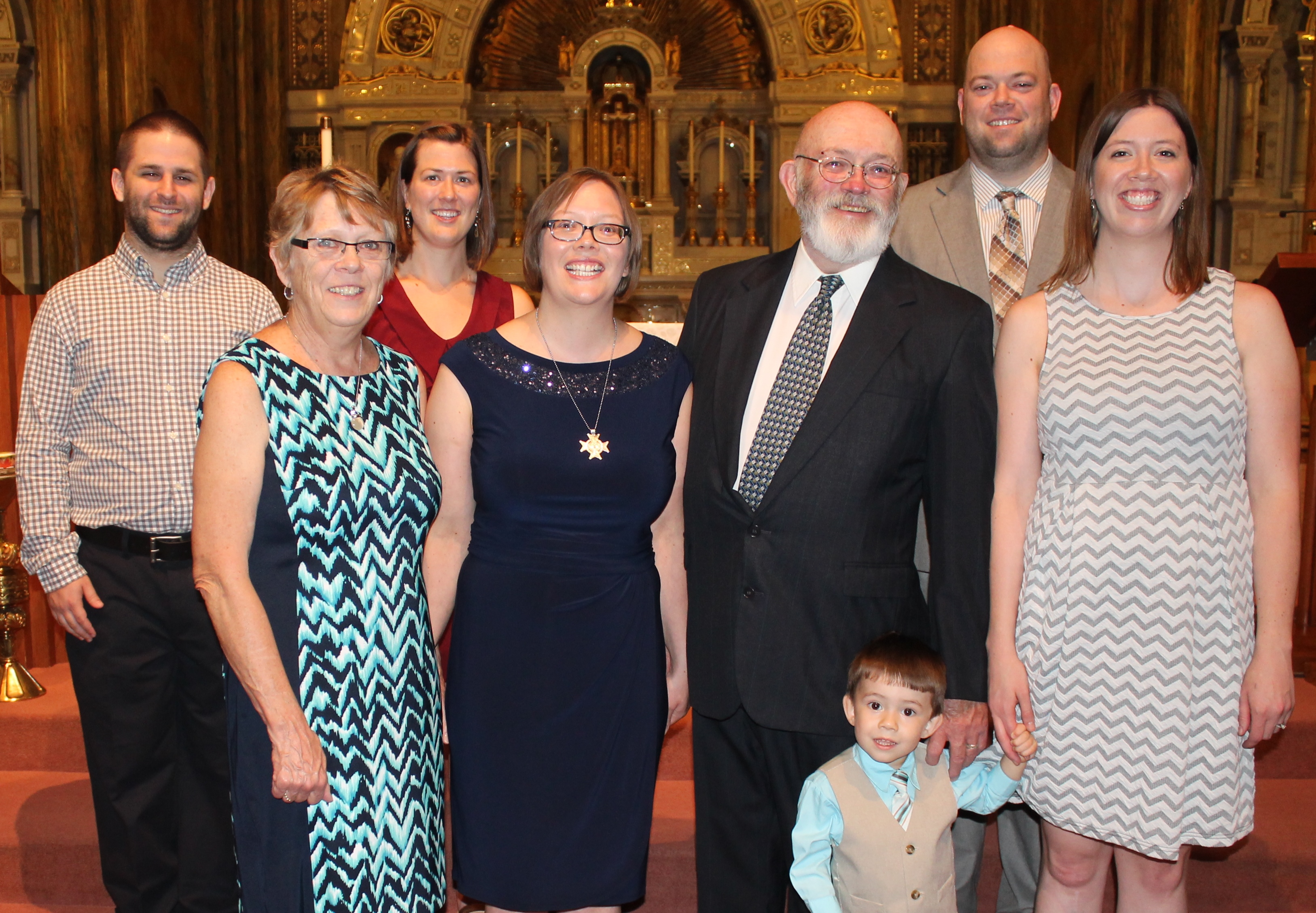 Sister Julia with her family