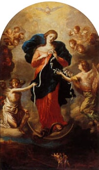 Mary with knots rosary