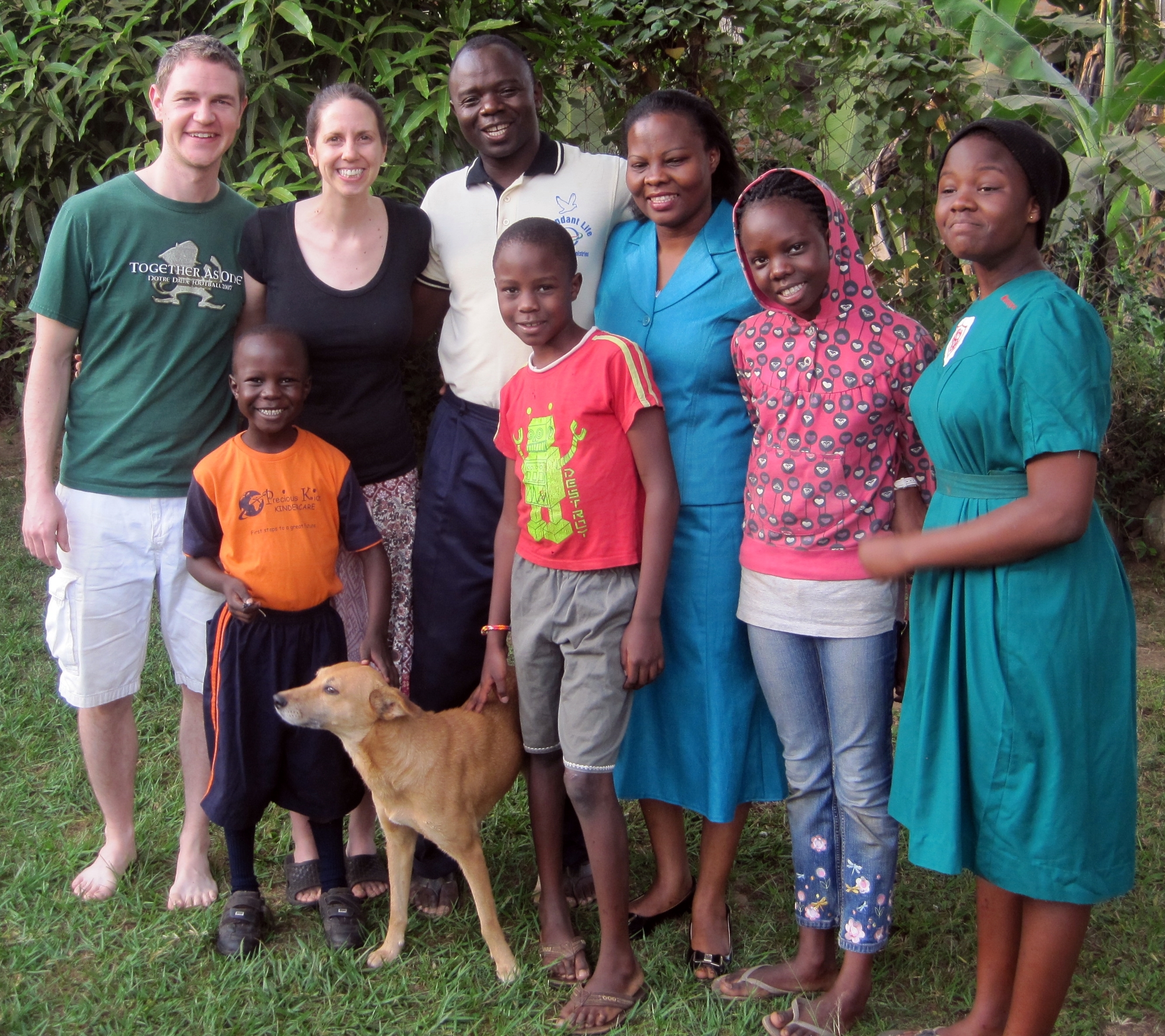 Ugandan host family, courtesy of Nicole Steele Wooldridge