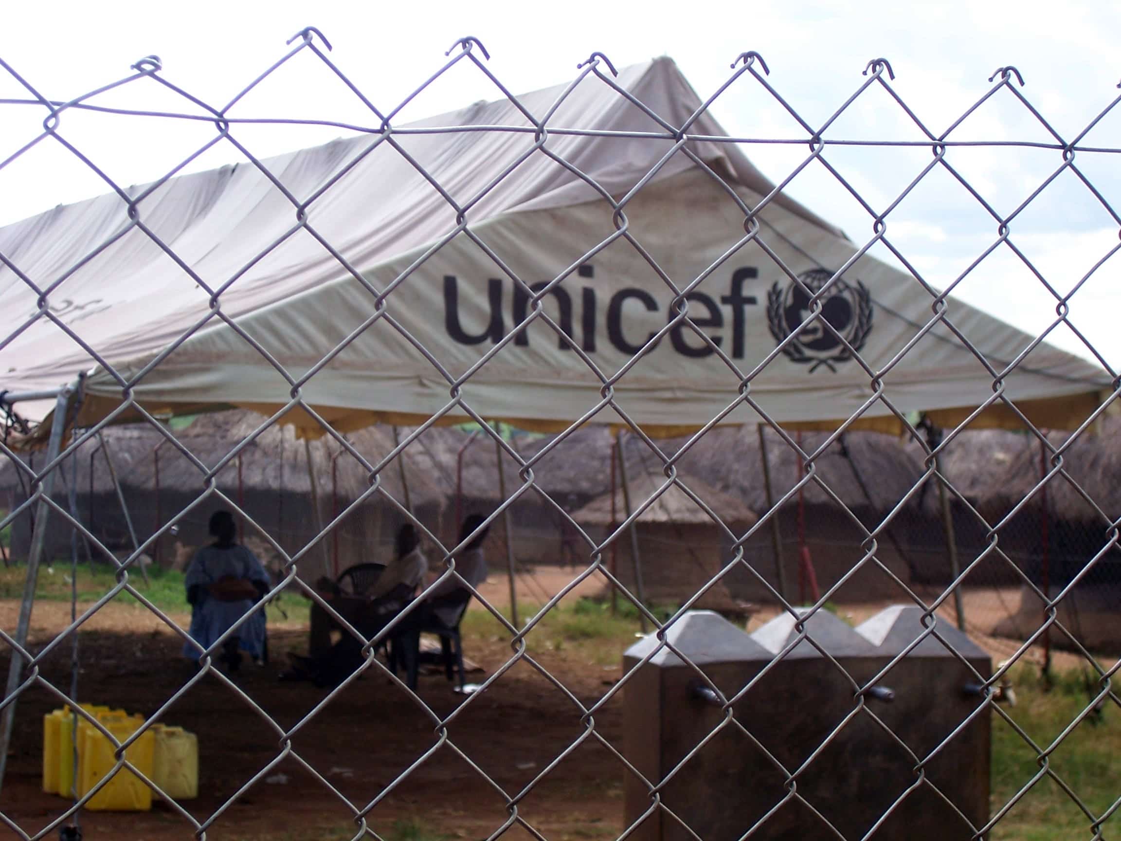 Ugandan UNICEF feeding station