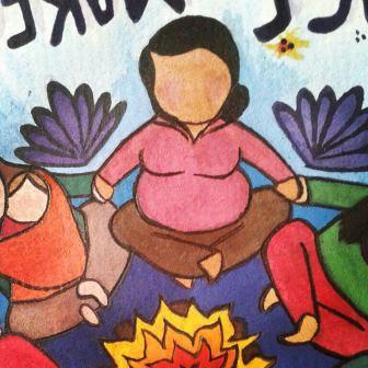 woman-in-Annemarie-Barrett-painting-My-Rage-My Voice