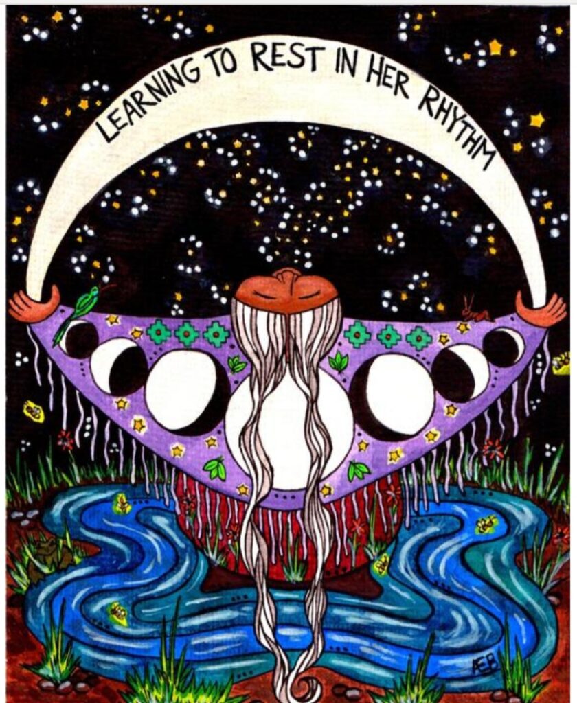 painting-learning-to-rest-in-her-rhythm