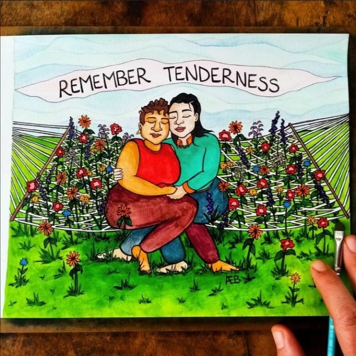 two-women-hammock-remember tenderness