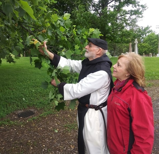 Judith Valente and Brother Paul