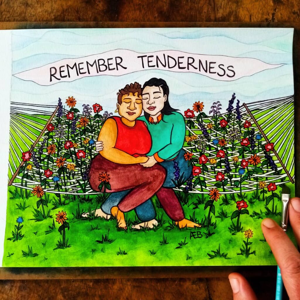 Original Watercolor Painting "Remember Tenderness" by Annemarie Erb Barrett
