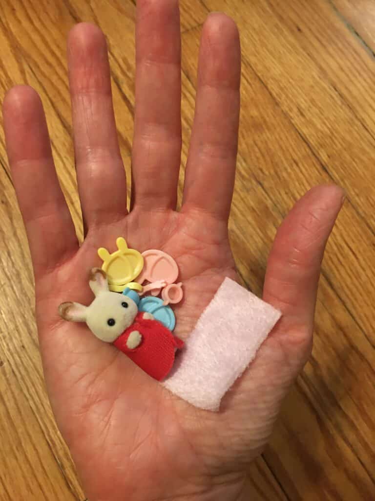 toy bunny and accessories