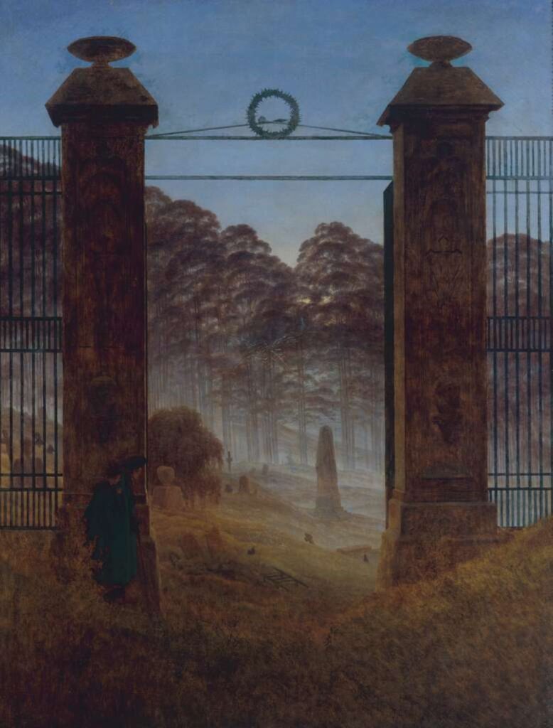 Casper-David-Friedrich-the-cemetery-painting