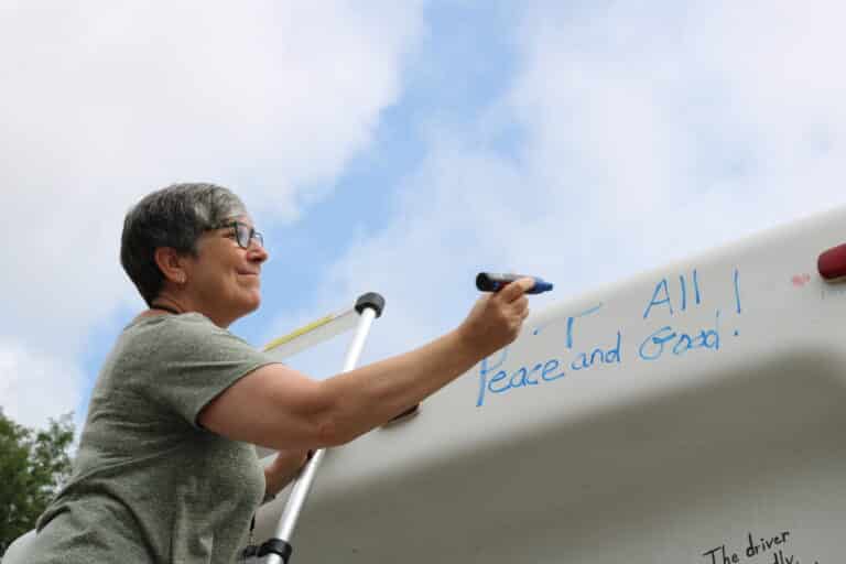 Sister Eileen McKenzie writes Peace and all good