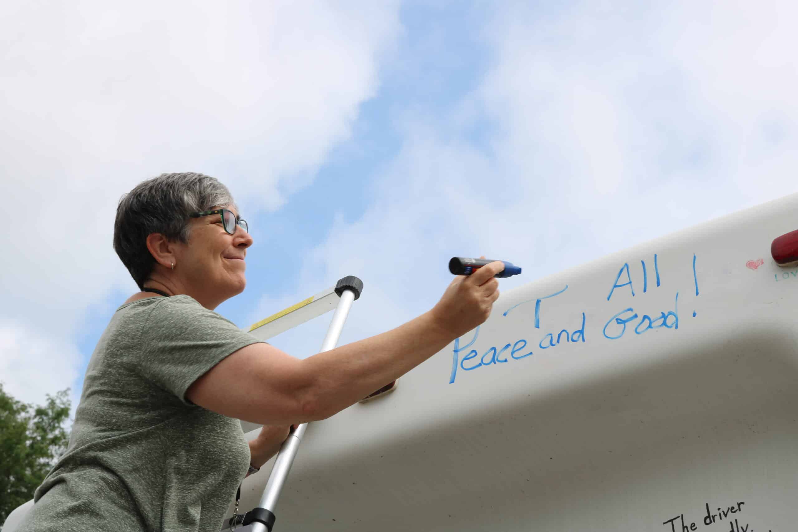 Sister Eileen McKenzie writes Peace and all good